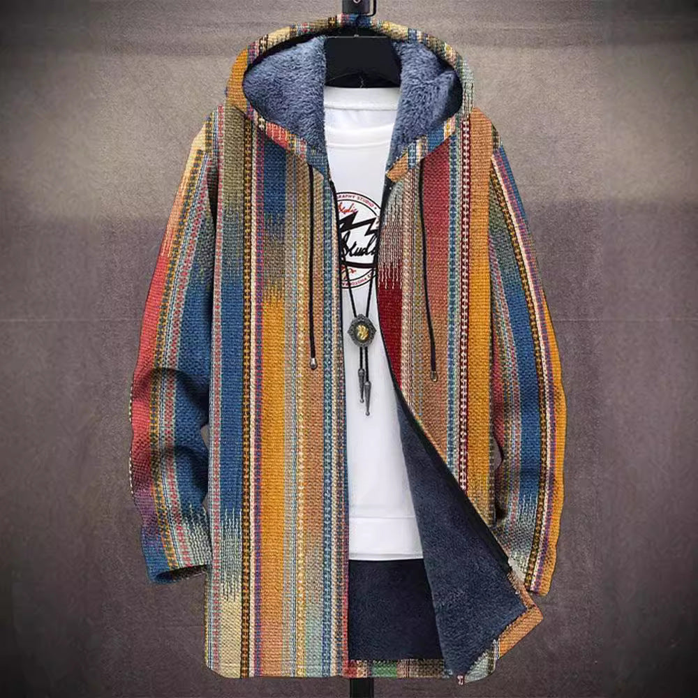 Alix | Gilet doublé chaud avec motif artistique