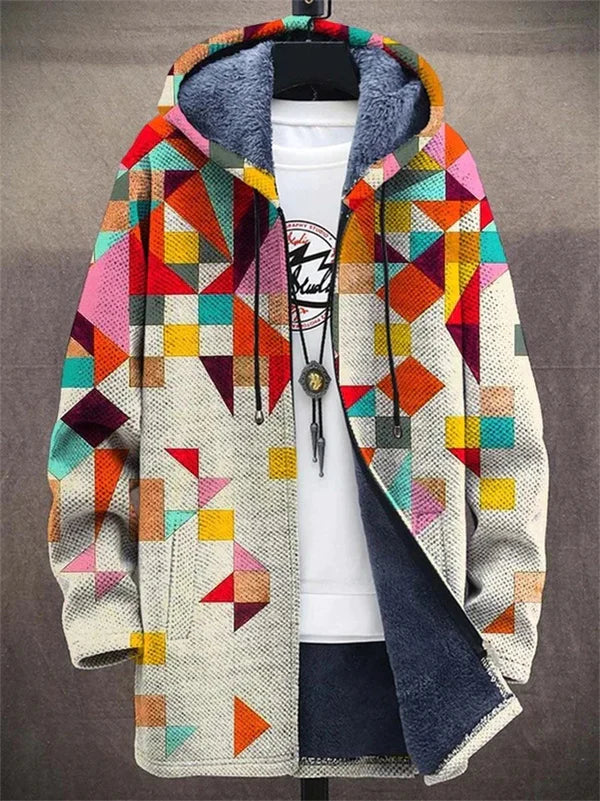 Juliette | Gilet molletonné avec imprimé artistique