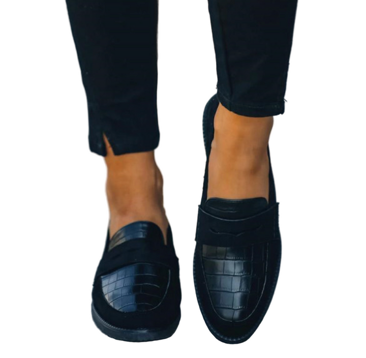 Nadège | Mocassins noirs pour femmes
