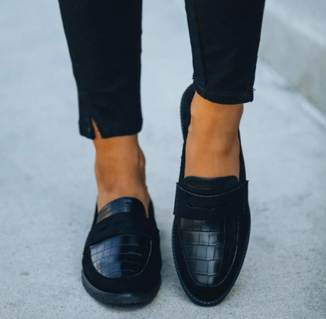 Aaliyah | Mocassins classiques noirs pour femmes