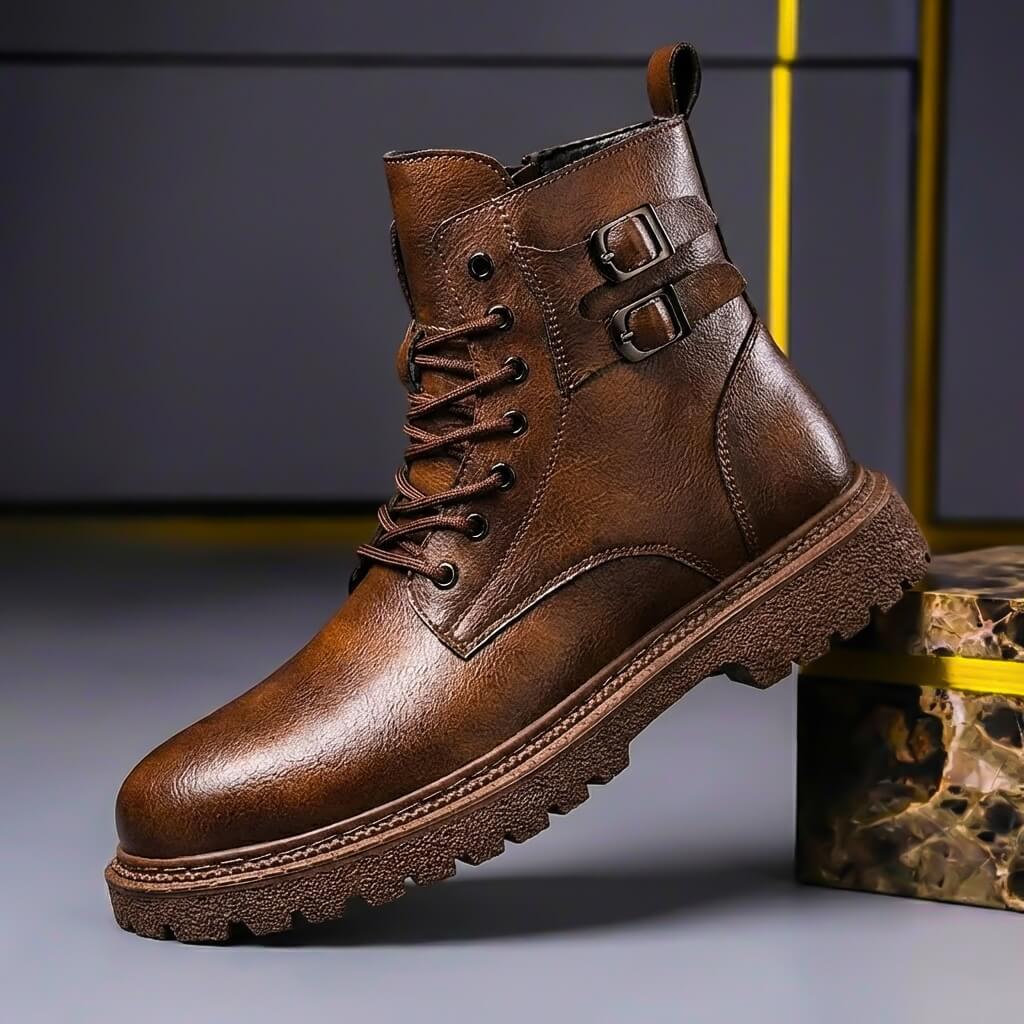 Bottes en Cuir Véritable Griffin