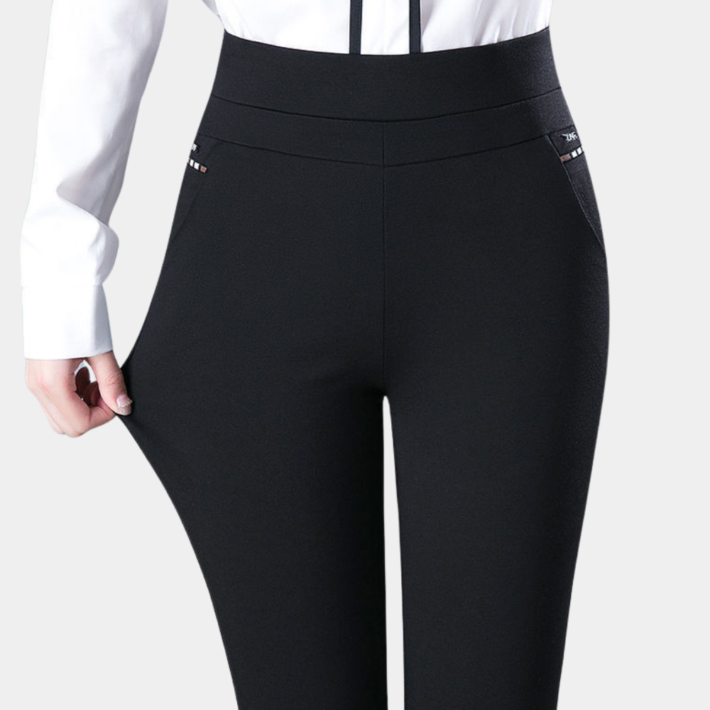 Ivana | Pantalon Extensible Ajusté pour Femmes