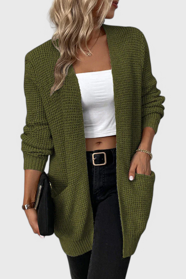 Inès | Cardigan Élégant de la Ligne Douce