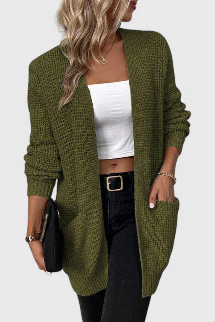 Inès | Cardigan Élégant de la Ligne Douce