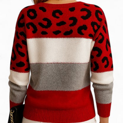 Juliette | Pull Élégant à Motif Animal