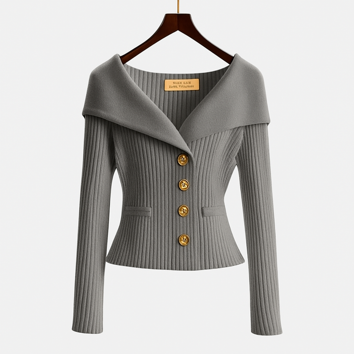 Margaux | Veste en Maille à la Ligne Élégante