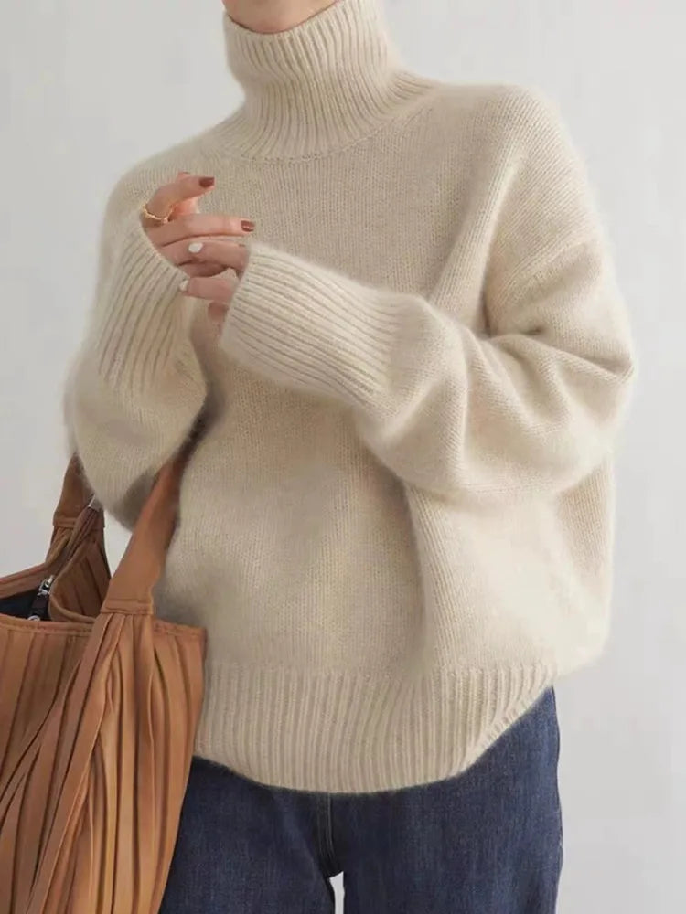 Margaux | Pull Raffiné à Col Roulé