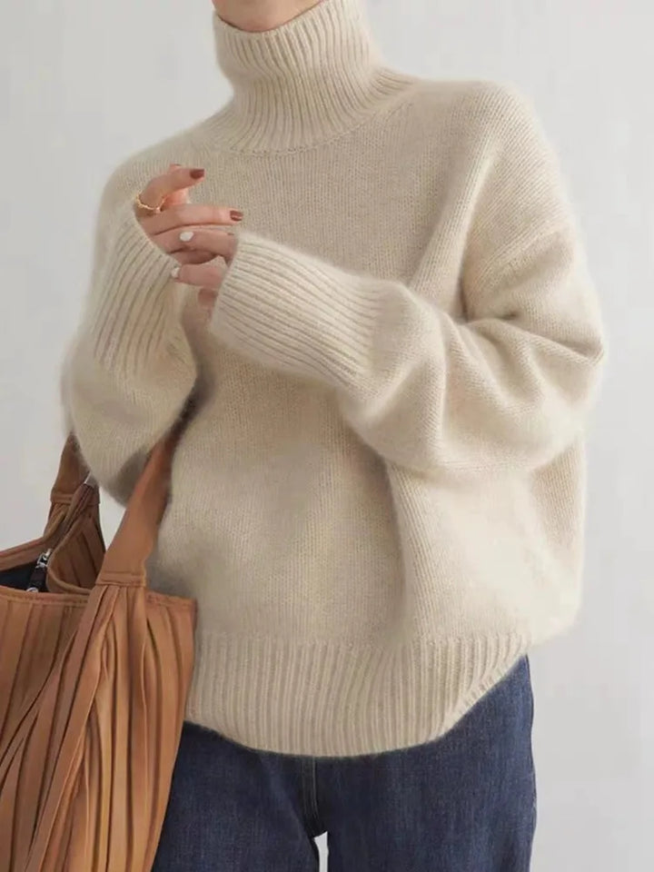 Margaux | Pull Raffiné à Col Roulé