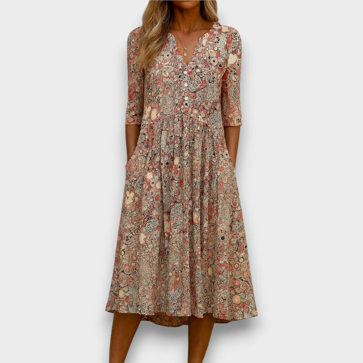 Alix | Robe à boutons