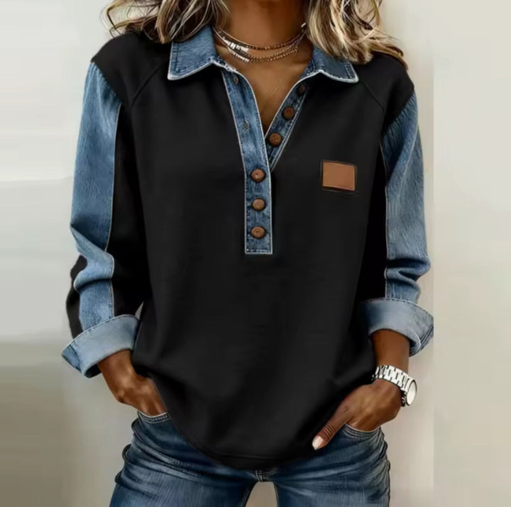 Inès | Pull Contraste Sportif