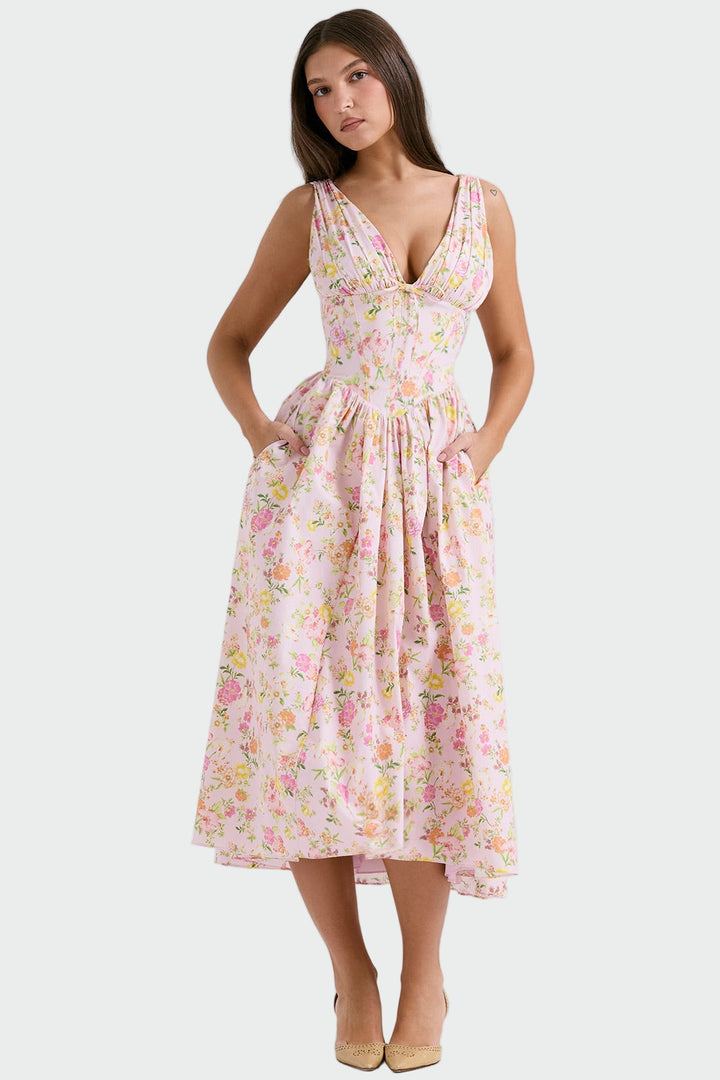 Camille | Robe Romantique Midi Exclusivement