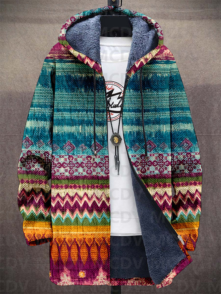 Capucine | Gilet doublé chaud avec motif artistique