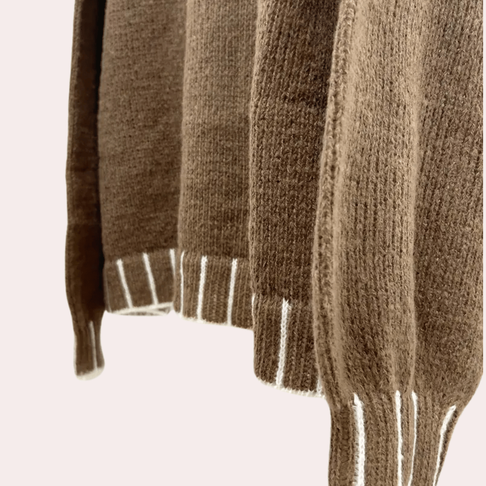 Quentina | Pull d'été à col roulé au style luxueux pour femme