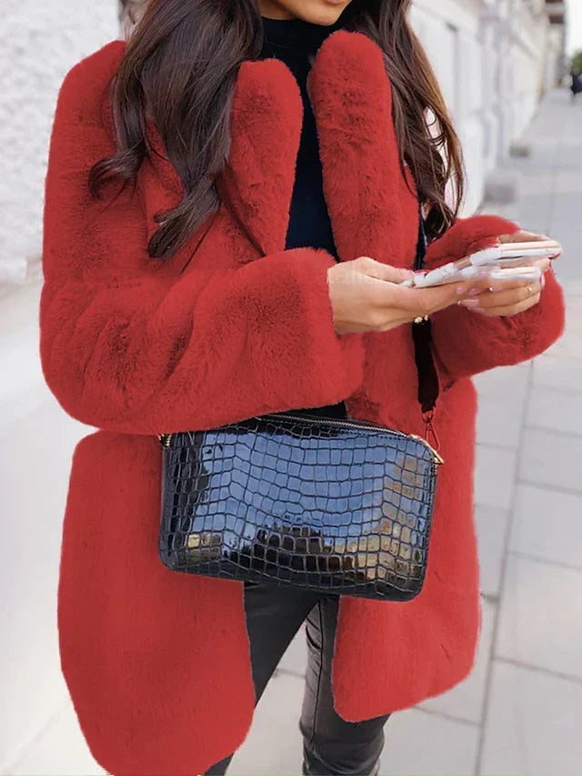 Thea | Manteau en peluche à chaleur douillette pour femme