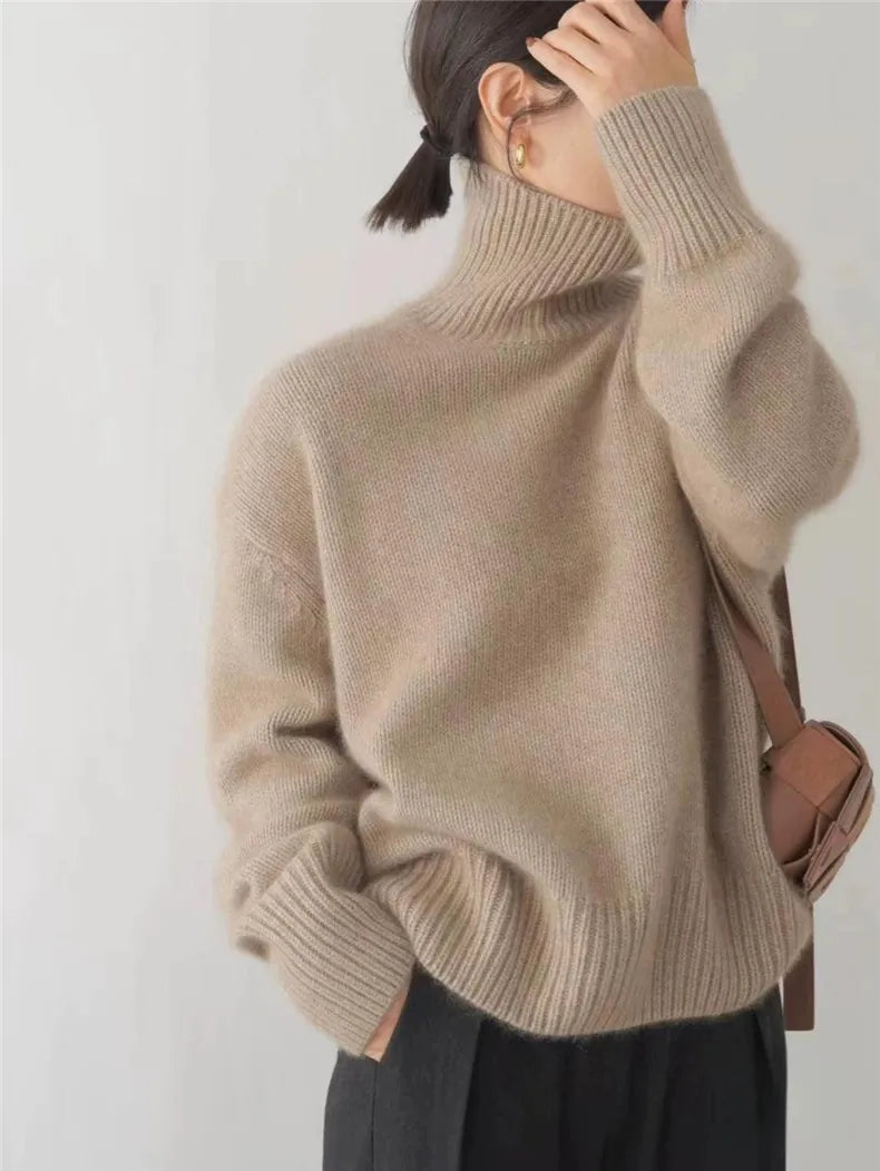 Margaux | Pull Raffiné à Col Roulé