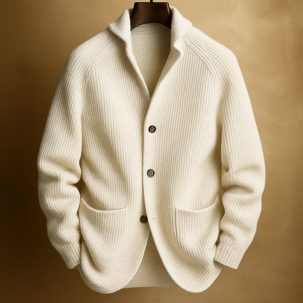 Raphaël | CARDIGAN EN LAINE CÔTELÉE POUR HOMME