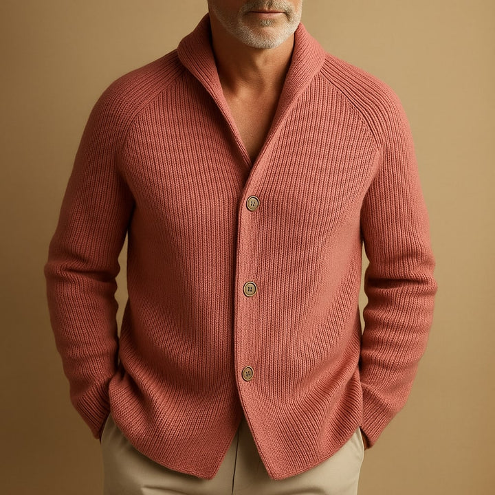 Raphaël | CARDIGAN EN LAINE CÔTELÉE POUR HOMME