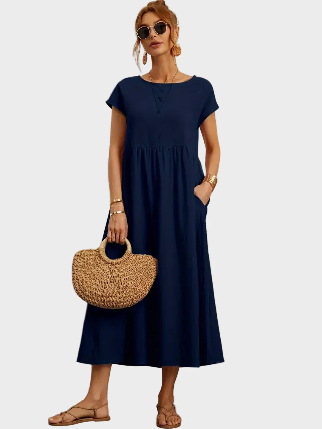 Gabrielle™ — Robe midi au style élégant et intemporel
