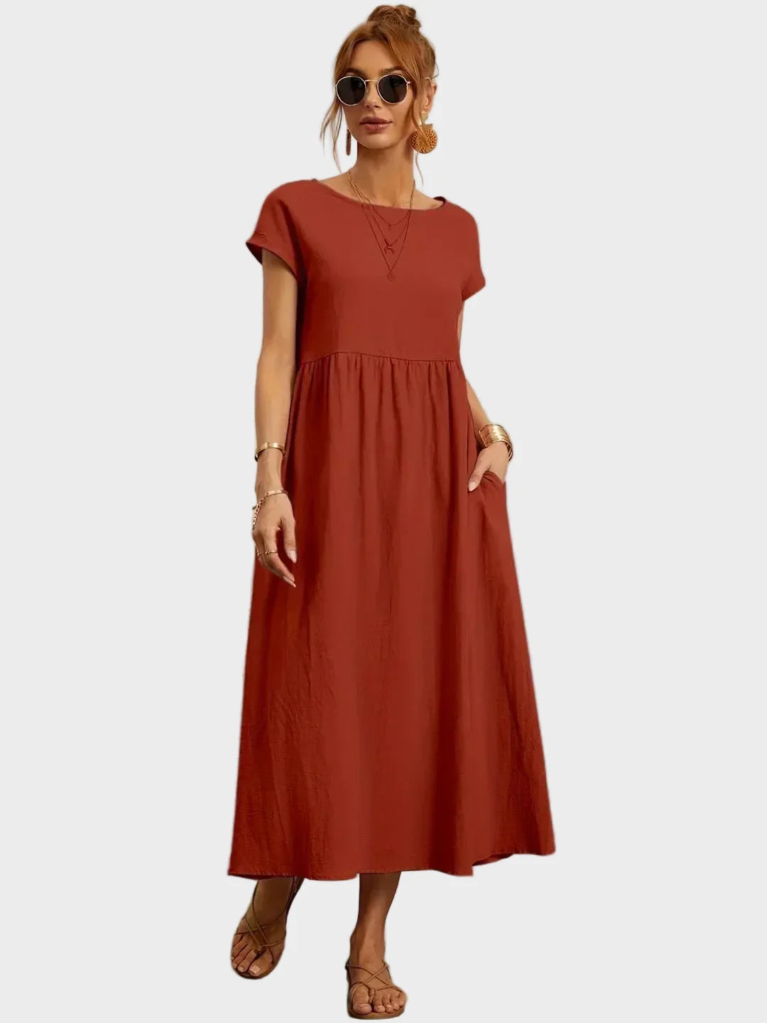 Gabrielle™ — Robe midi au style élégant et intemporel