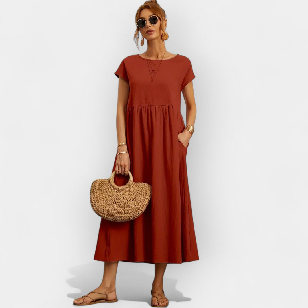 Robes Légères en Coton avec Poches