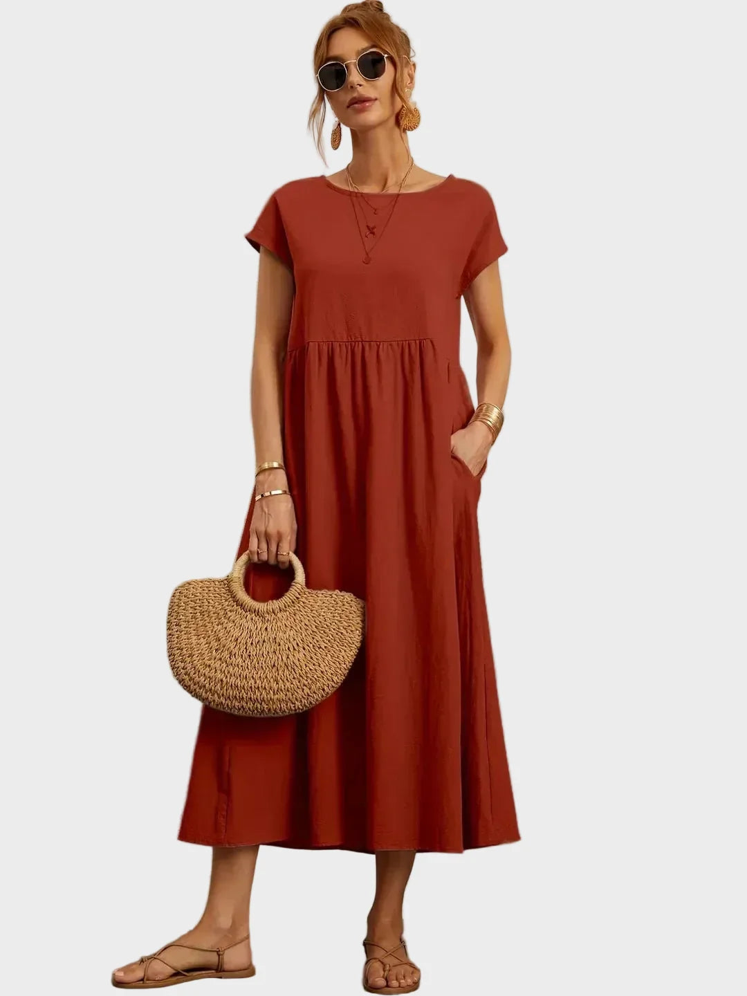 Gabrielle™ — Robe midi au style élégant et intemporel