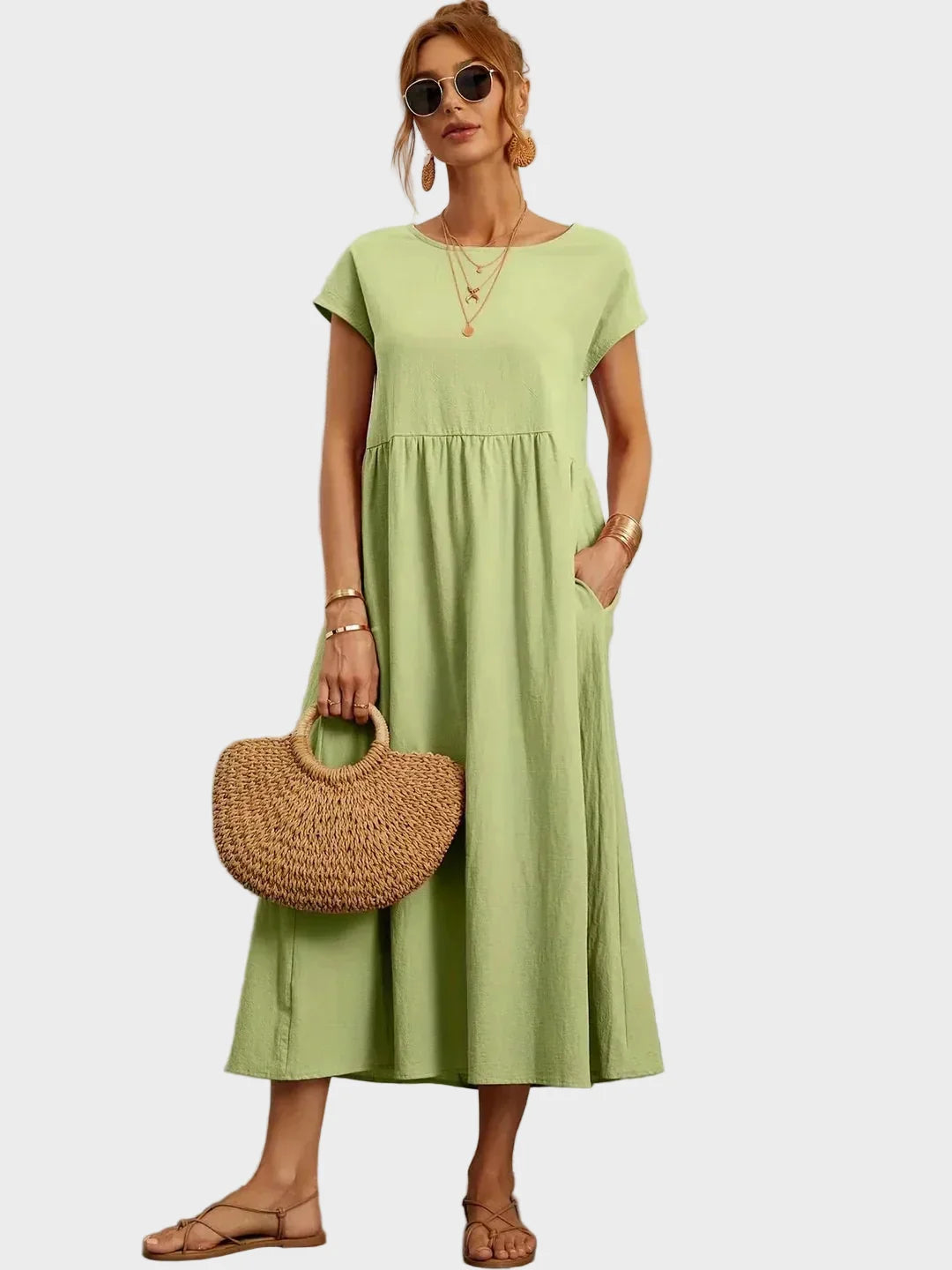 Gabrielle™ — Robe midi au style élégant et intemporel