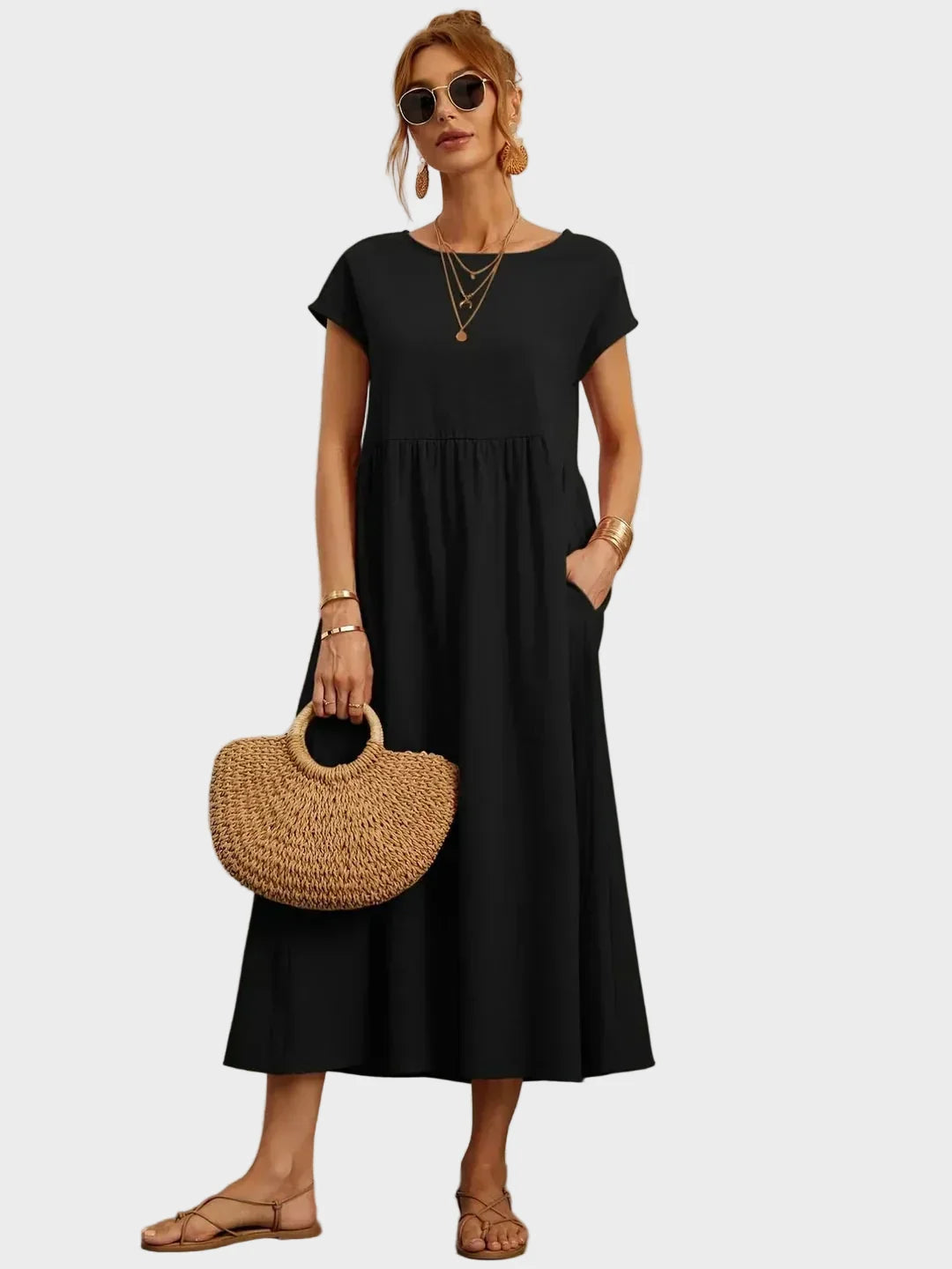 Gabrielle™ — Robe midi au style élégant et intemporel