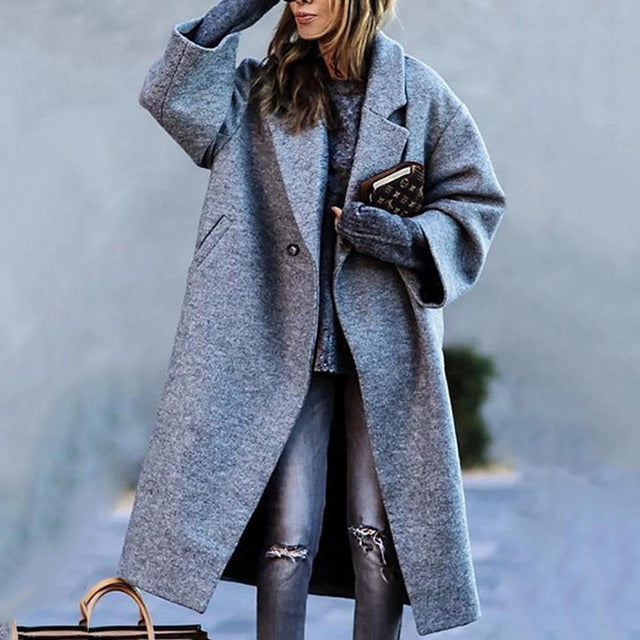 Murphy | Manteau long décontracté avec chaleur printanières pour femme