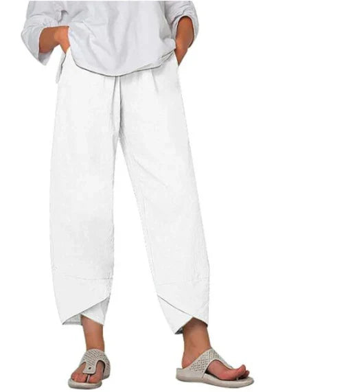 Cinzia | Pantalon large en lin pour femme