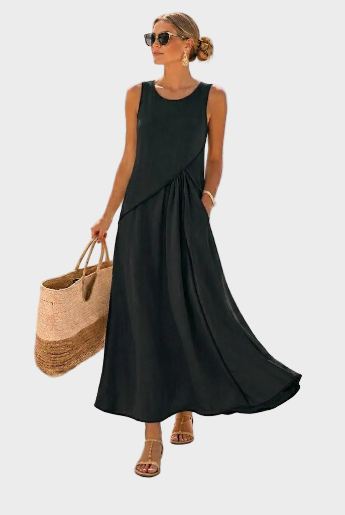 Élise | Robe Élégante Sans Manches