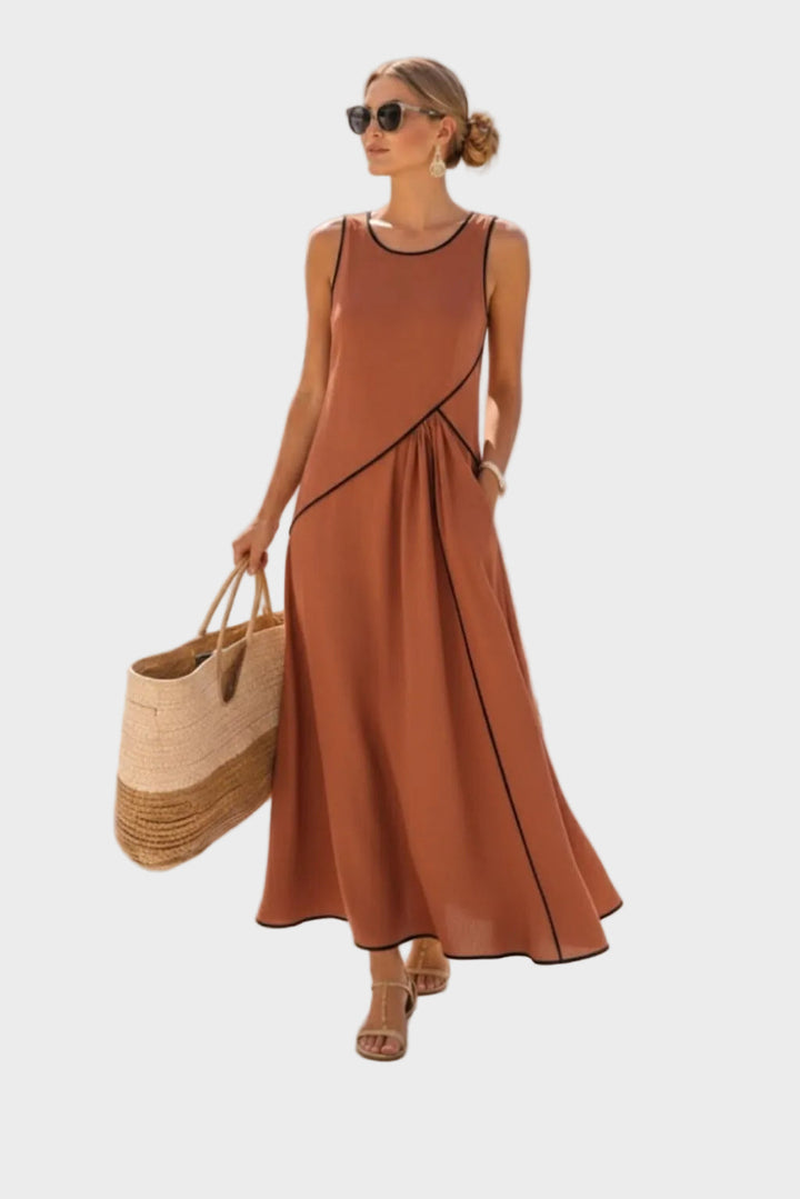 Élise | Robe Élégante Sans Manches