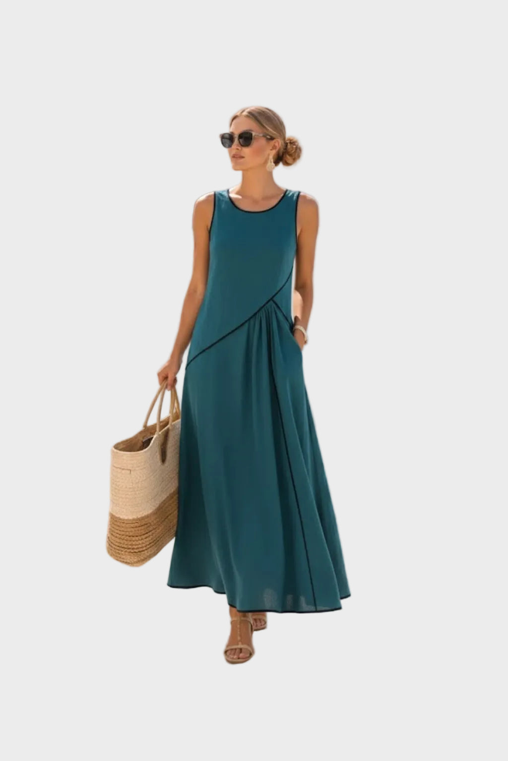 Élise | Robe Élégante Sans Manches