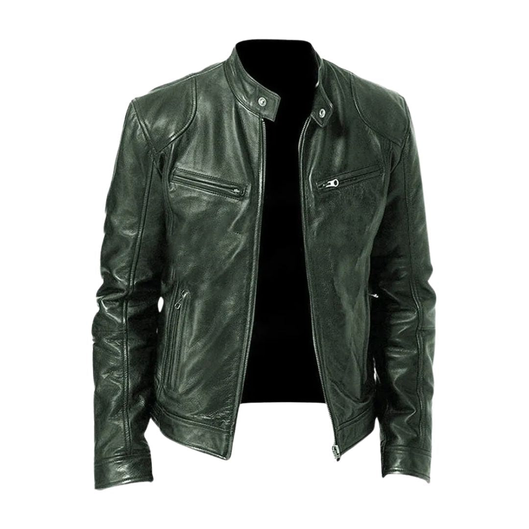 Hugo | Veste en cuir décontractée