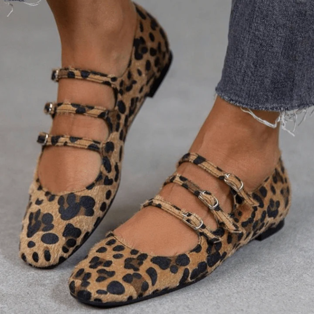 Angelie - Chaussures Imprimé Léopard