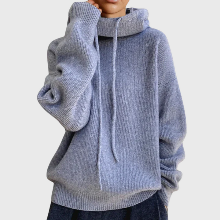 Inès | Pull à Torsades Col Roulé