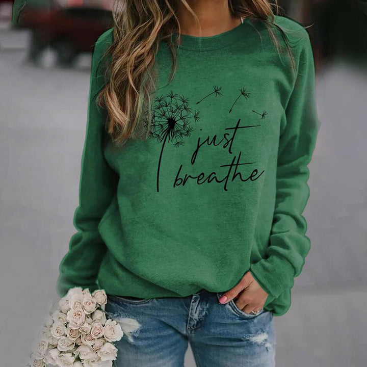 Yarely | Sweatshirt 'Just Breathe' élégant au design intemporel pour femmes
