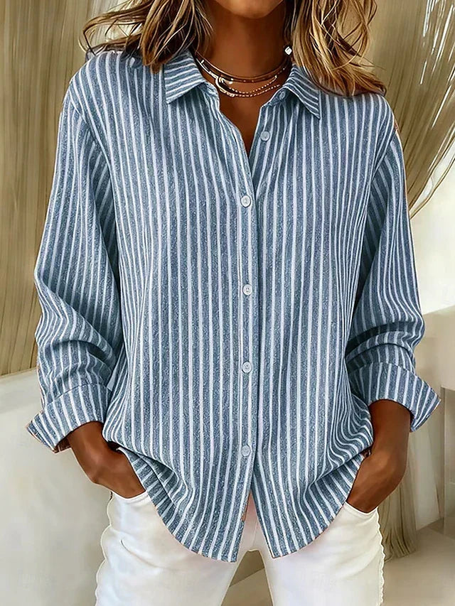 Élise | Cardigan Élégant avec Col Chemise