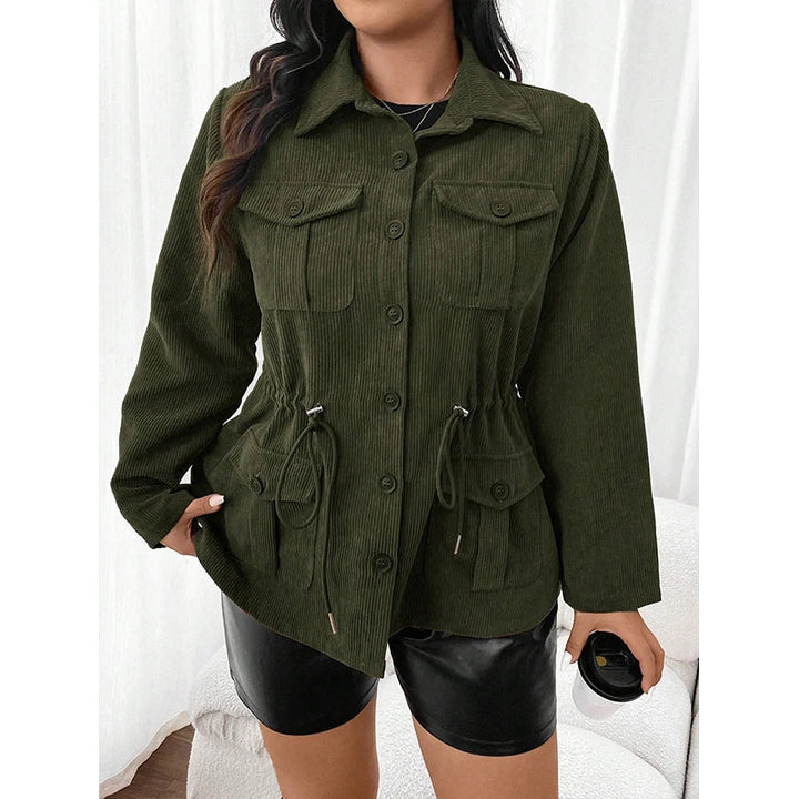 Mireya | Veste en velours côtelé avec poches pour femme