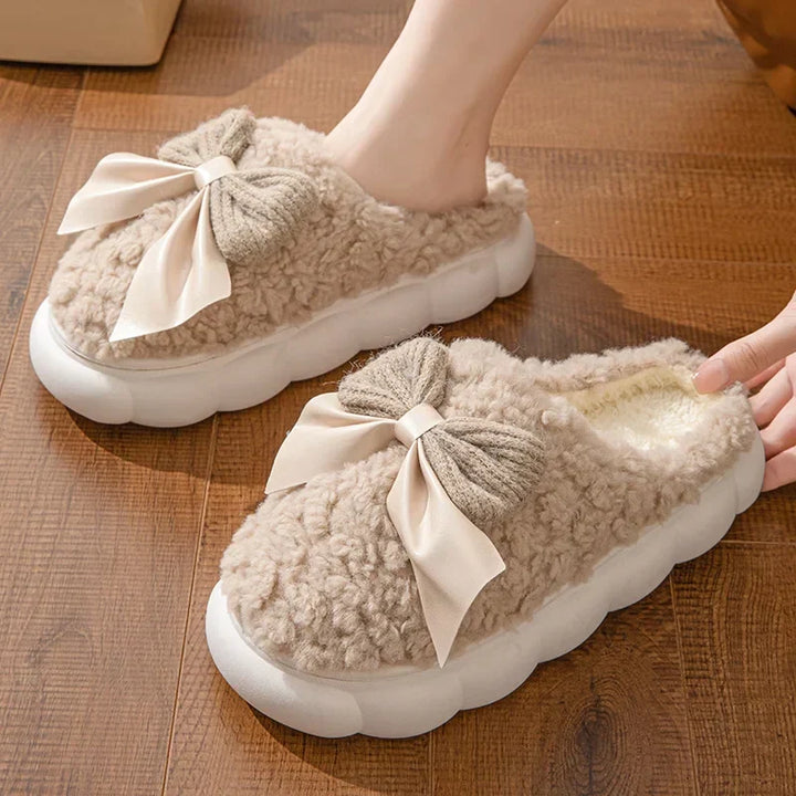 Winona | Chaussons élégants avec nœud pour femme