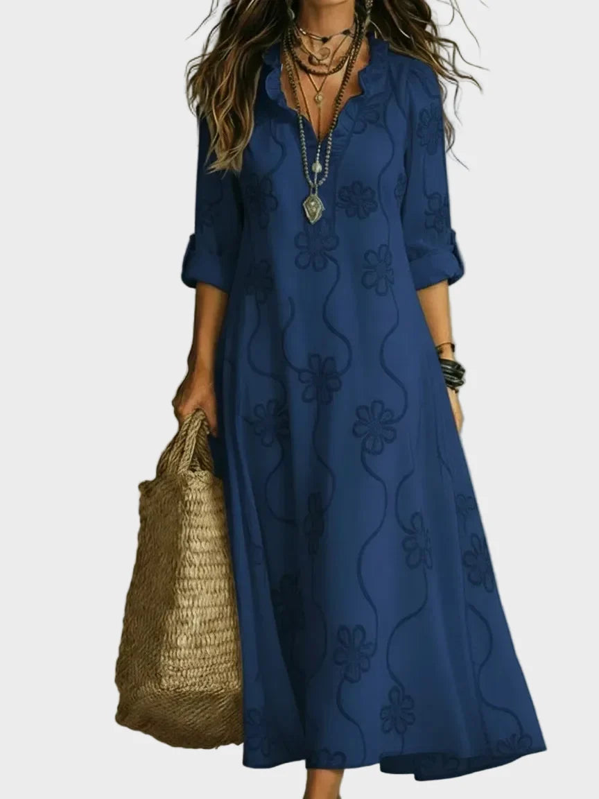 Margaux | Robe d'été fleurie qui affine la silhouette