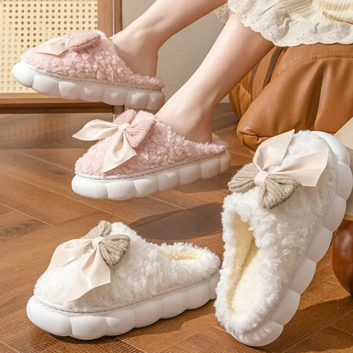 Winona | Chaussons élégants avec nœud pour femme