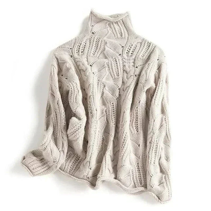 Alix | Pull Enveloppant à Col Roulé