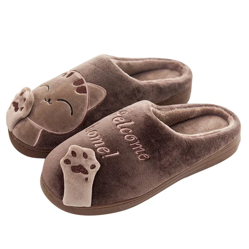 Belinda | Chaussons douillets motif chat pour femme