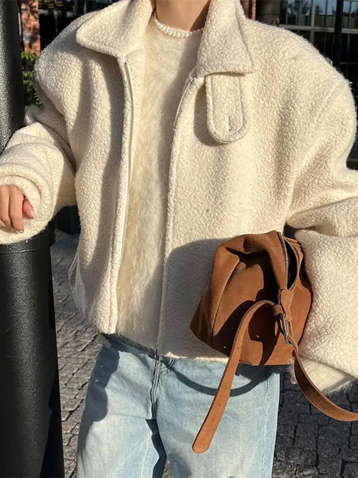 Nereida | Veste courte zippée et col à revers pour femme