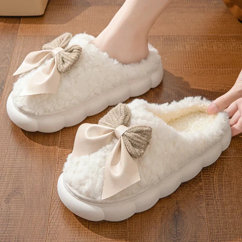 Winona | Chaussons élégants avec nœud pour femme