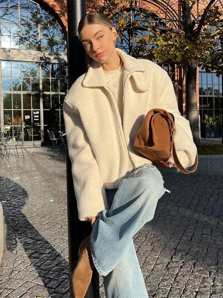 Nereida | Veste courte zippée et col à revers pour femme