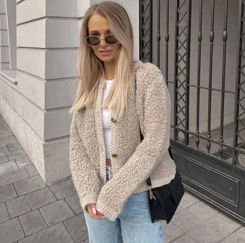 Veda | Manteau en peluche élégant et tendance pour femme