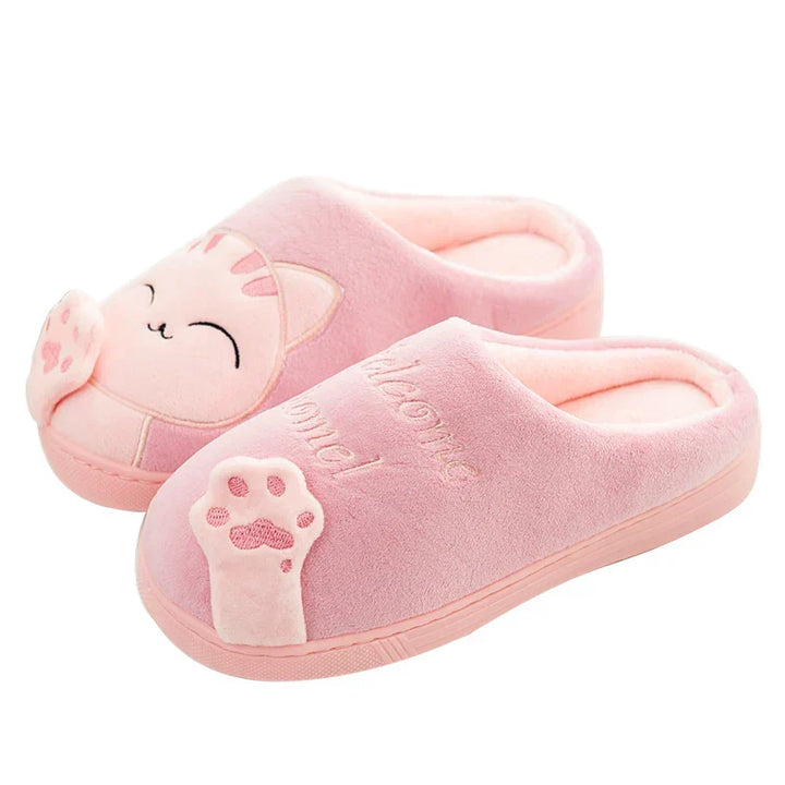 Belinda | Chaussons douillets motif chat pour femme