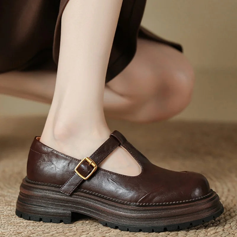 Blythe - Chaussures Mary Jane T-Bar femme à bout rond