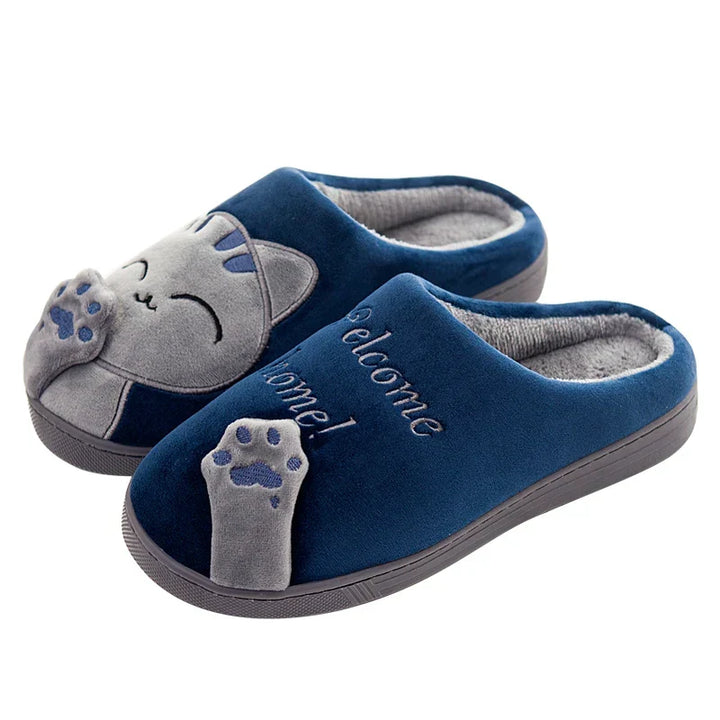 Belinda | Chaussons douillets motif chat pour femme